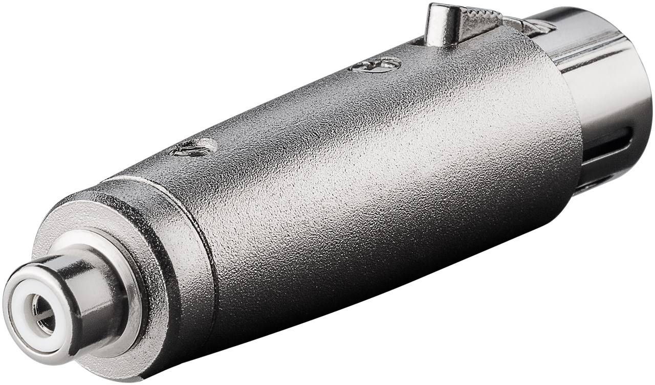 Goobay XLR-Adapter, Cinch-Buchse zu XLR-Buchse - XLR-Buchse (3-Pin) > Cinch-Buchse