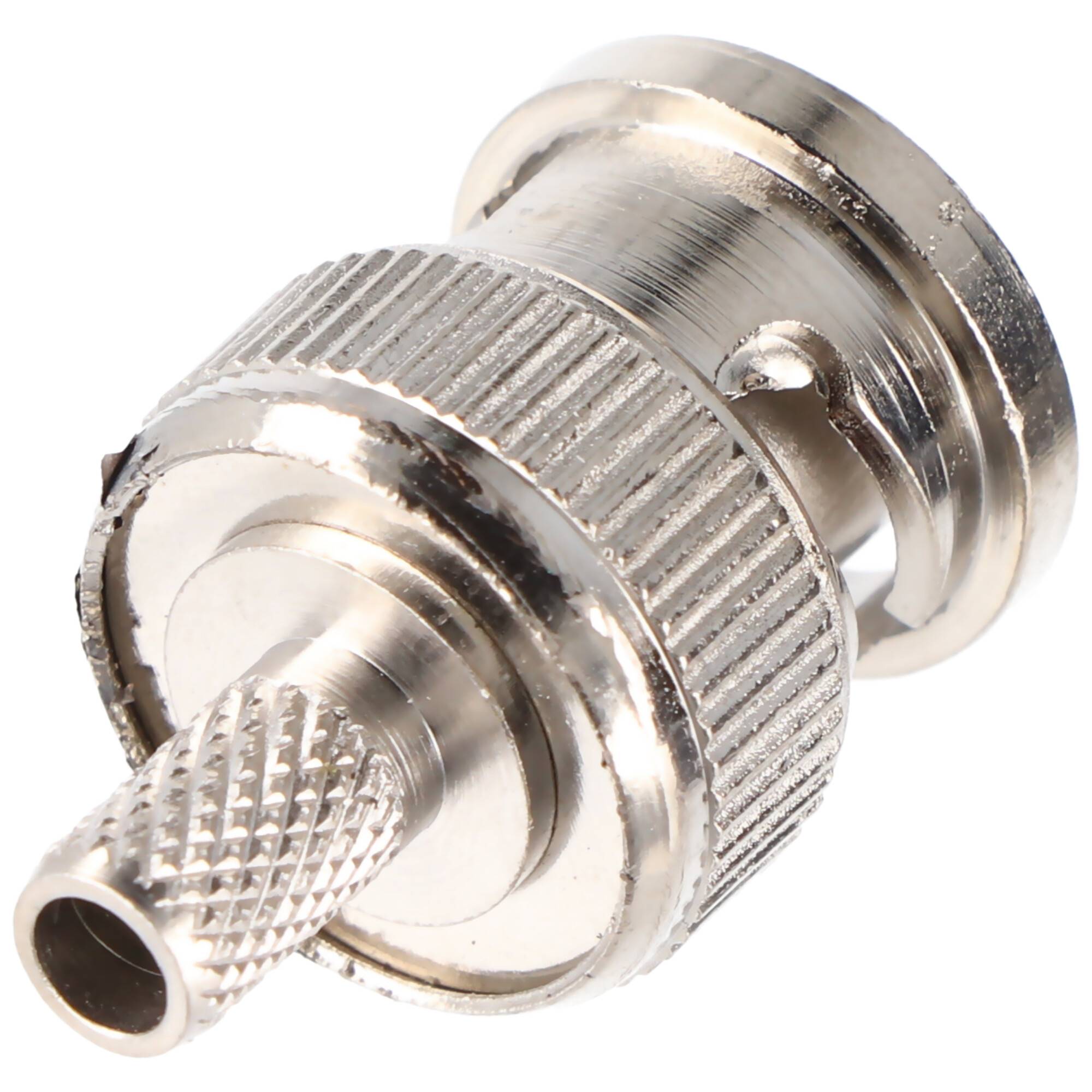 Goobay BNC-Crimpstecker - für RG58-/U-Kabel, mit vergoldetem Pin