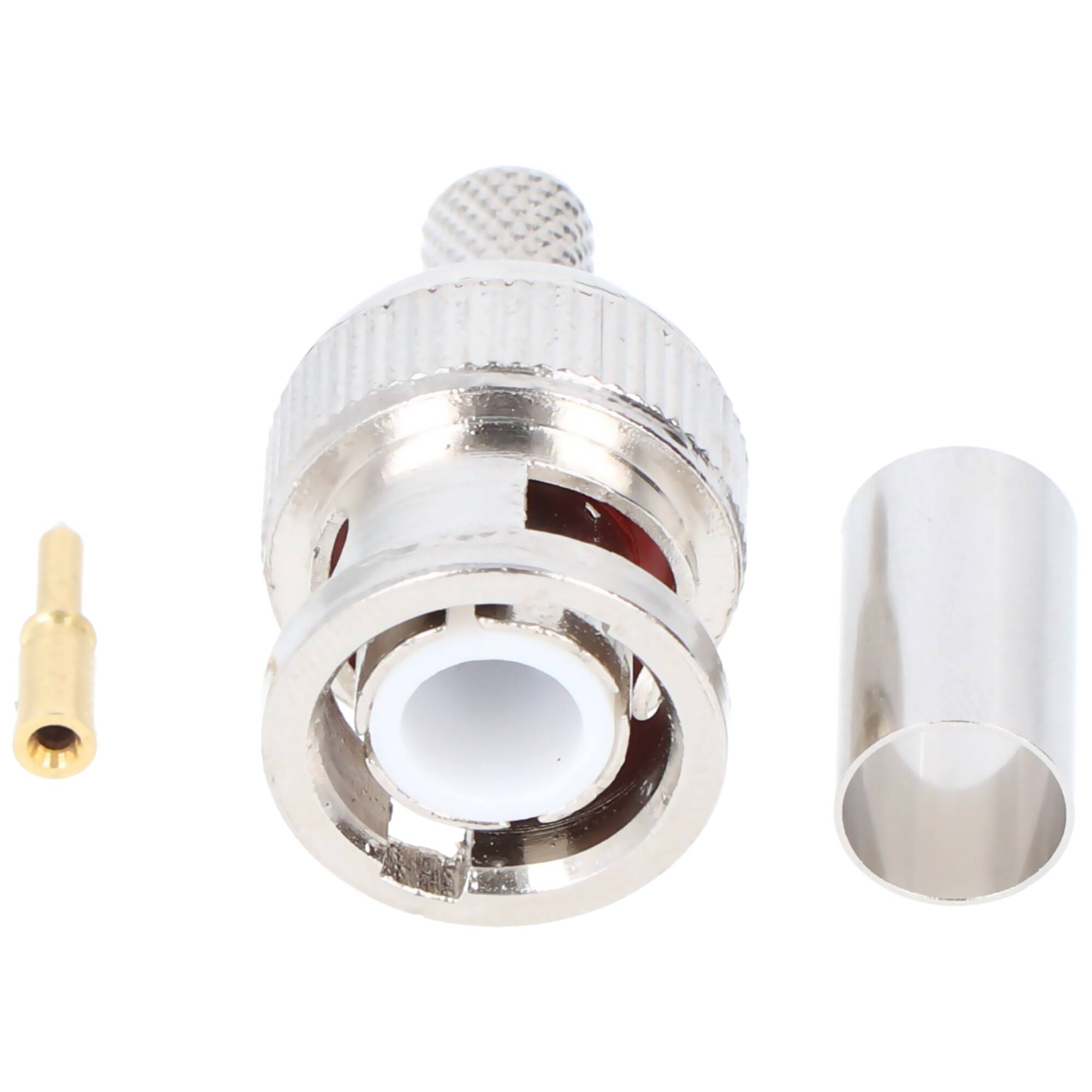 Goobay BNC-Crimpstecker - für RG59/U-Kabel, mit vergoldetem Pin, 1 Stück