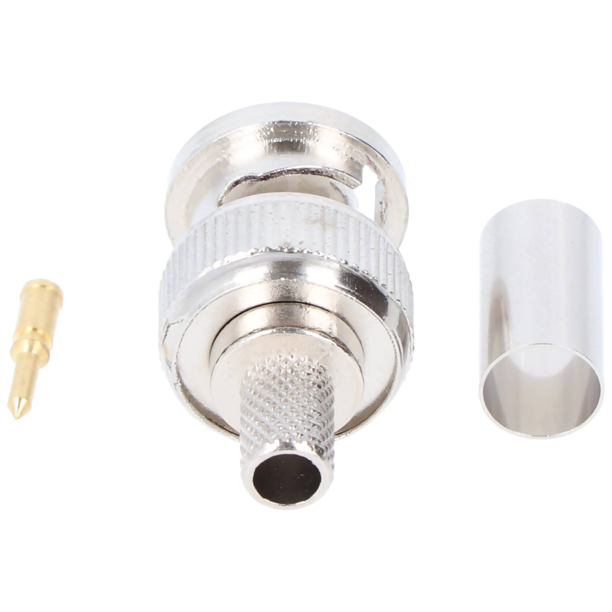 Goobay BNC-Crimpstecker - für RG59/U-Kabel, mit vergoldetem Pin, 1 Stück