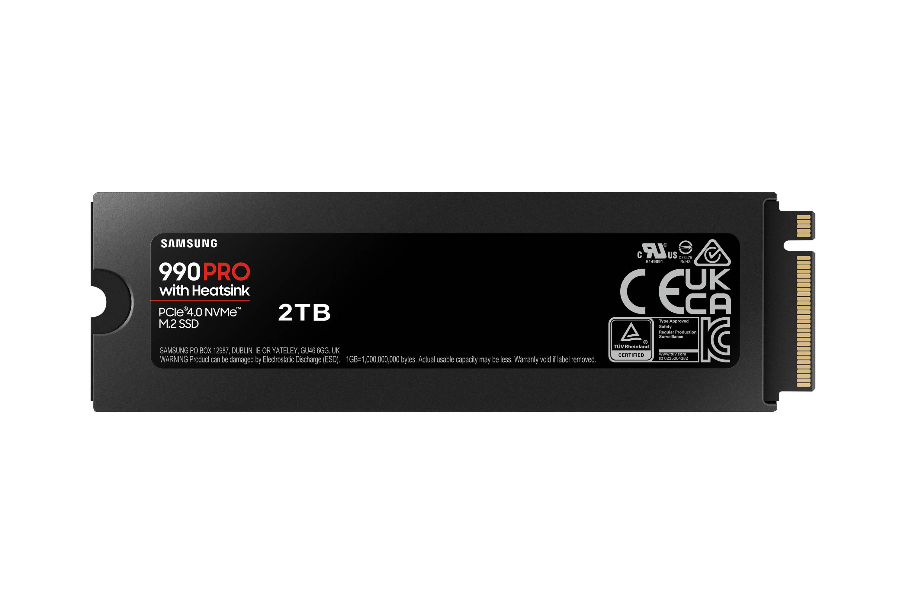 Samsung 990 PRO MZ-V9P2T0CW - SSD - verschlüsselt - 2 TB - intern - M.2 2280 - PCIe 4.0 x4 (NVMe)