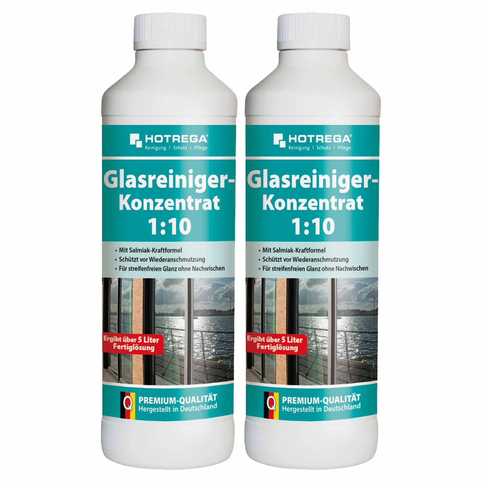 HOTREGA Glasreiniger Konzentrat 500 ml Sets - Menge:2