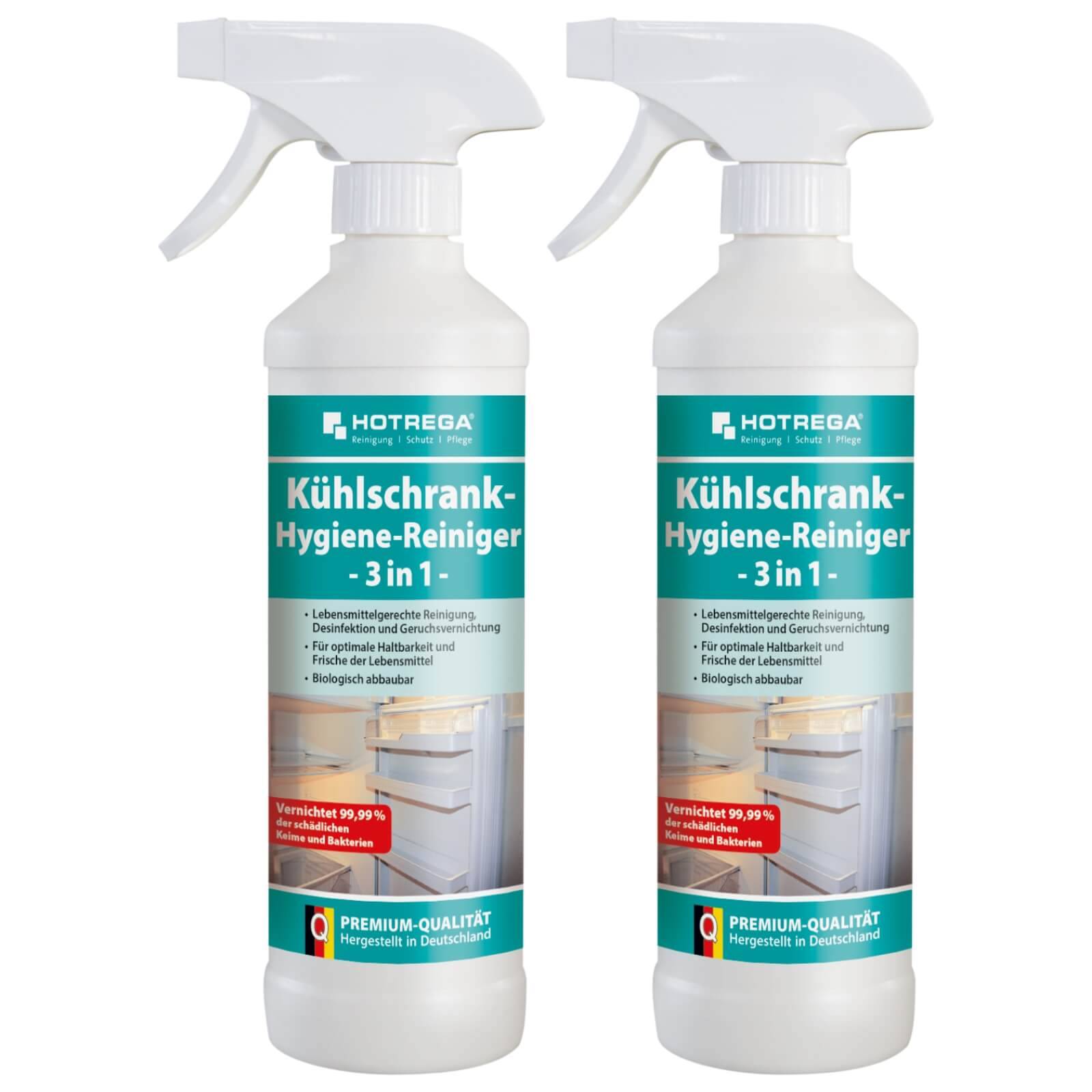 HOTREGA Kühlschrank Hygiene Reiniger 3in1 Sets - Menge:2