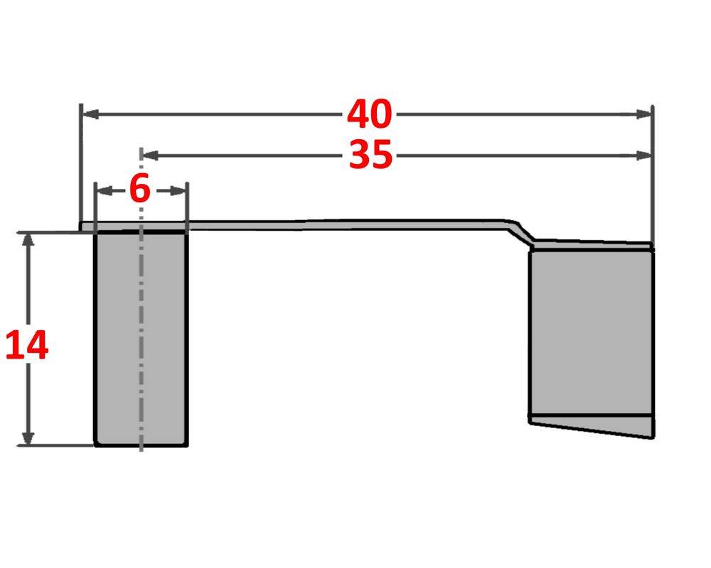 10 Stück - Federklappbolzen für Gabelkopf - 6x24