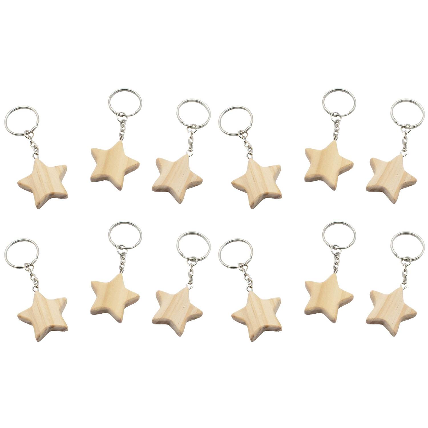 EDUPLAY 210302 Sterne Schlüsselanhänger 12er Set