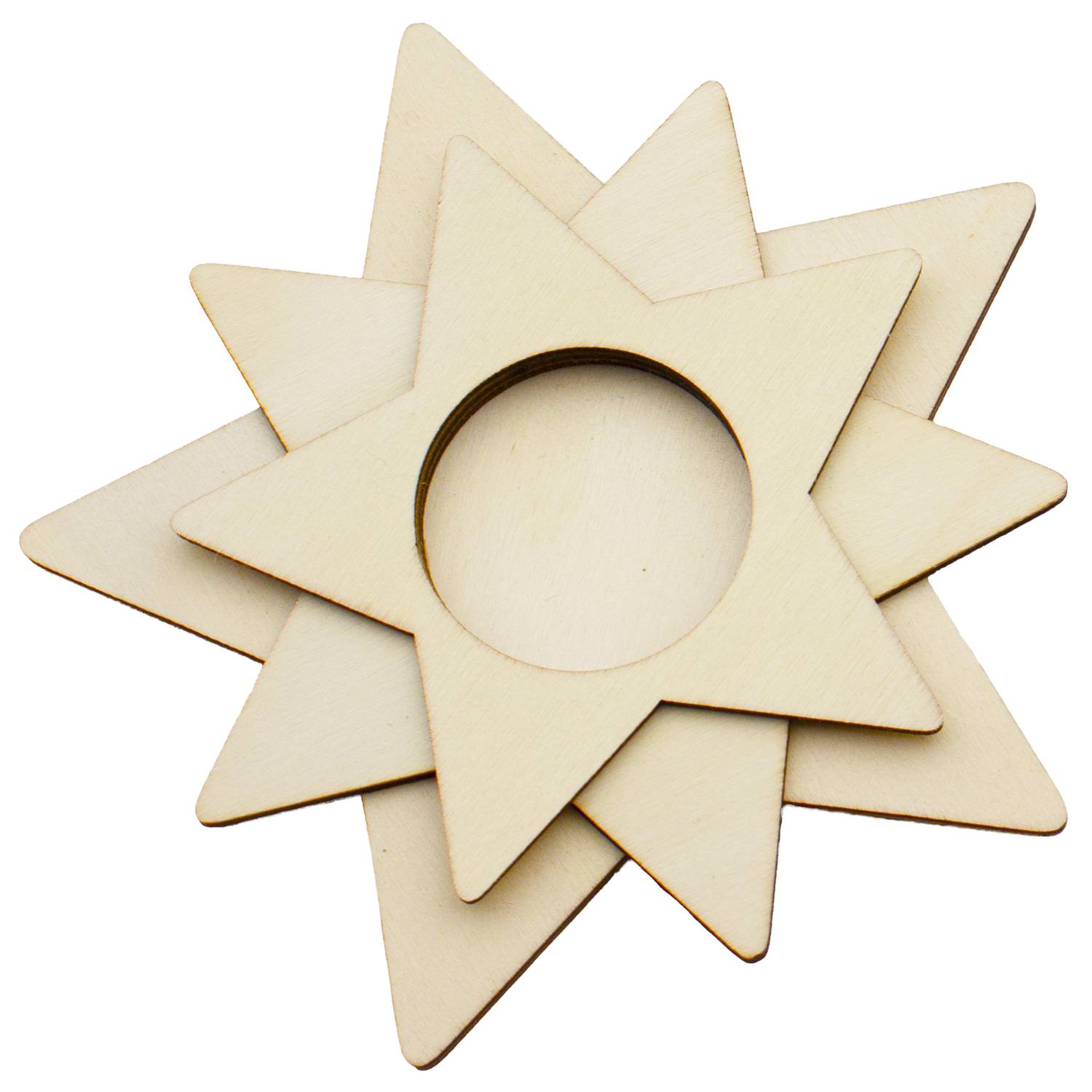 EDUPLAY 210304 Teelichthalter 3-Fach-Stern