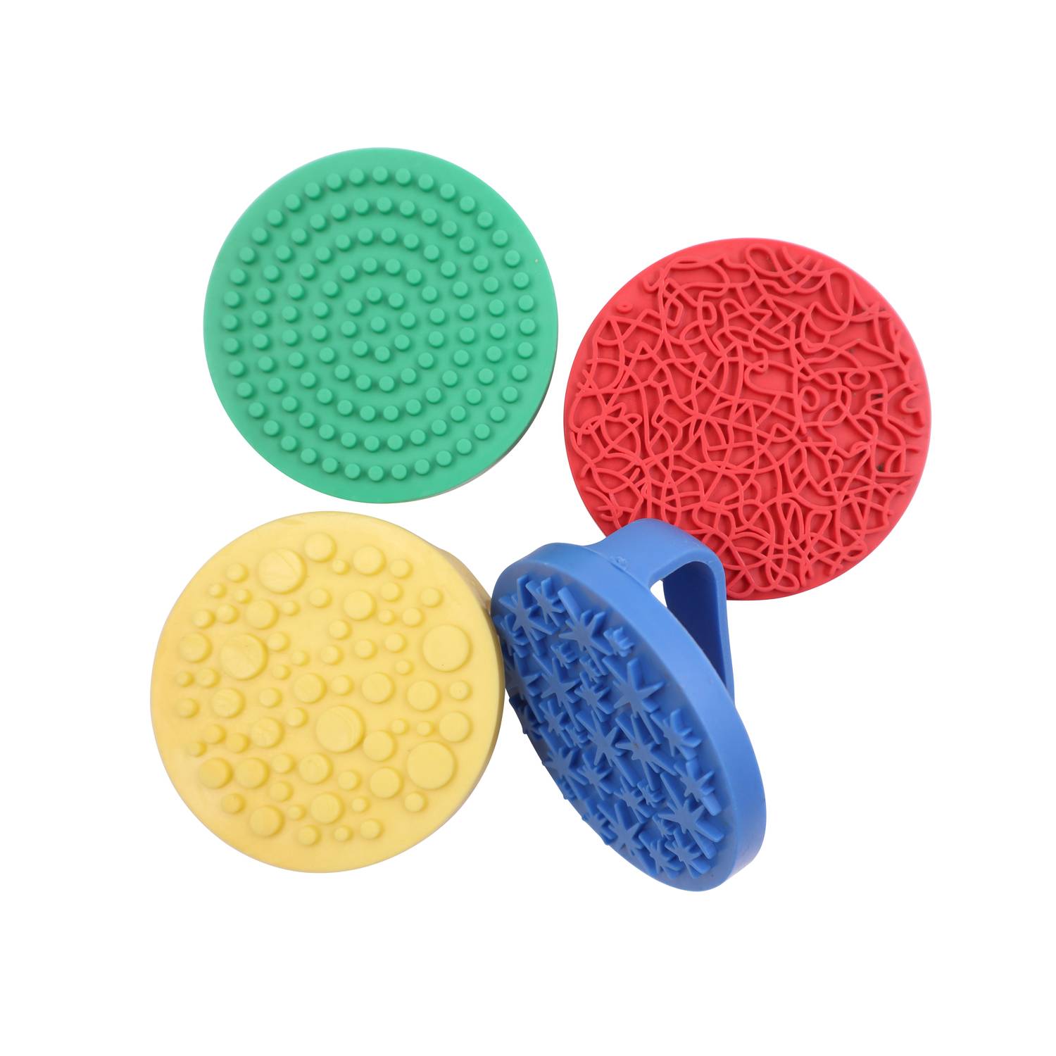 EDUPLAY 370031 Handflächenstempel Muster 4er Set, mehrfarbig