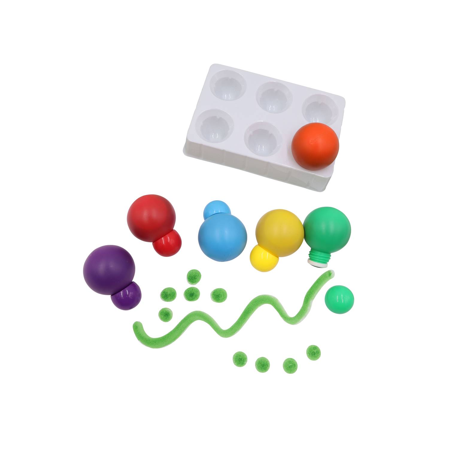 EDUPLAY 370056 Ball-Tupfer 6er Set