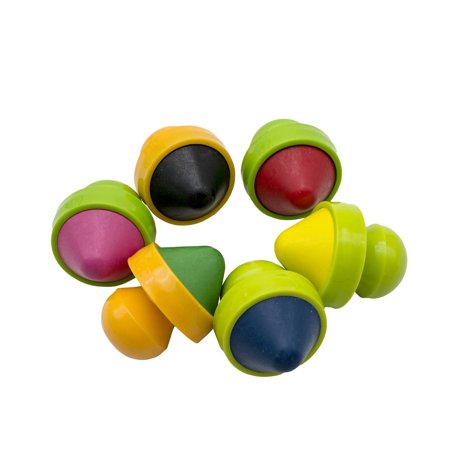 EDUPLAY 370057 Easy Grip Wachsmalkreidestifte, 6-teilig (1 Set)