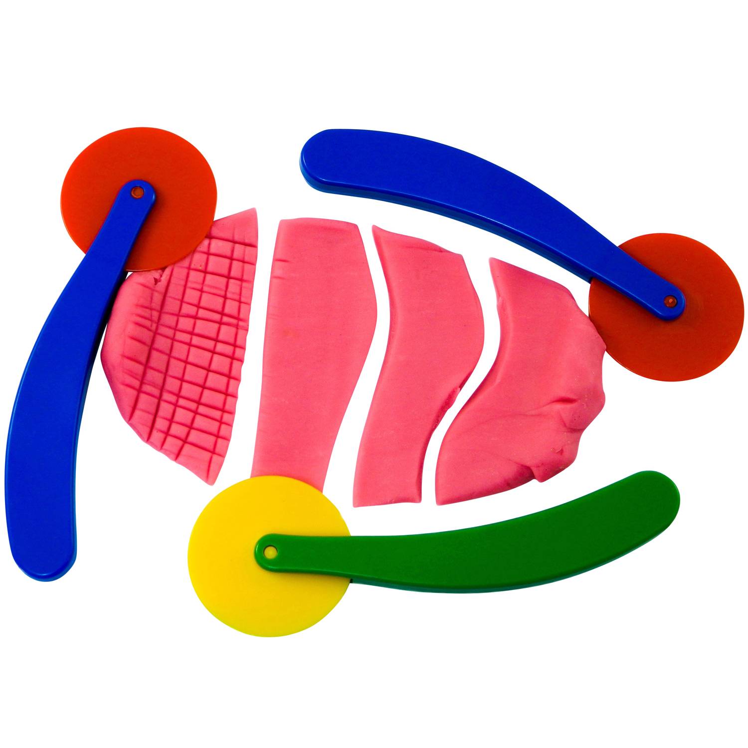 EDUPLAY 370070 Modellier-Schneide-Räder 3er Set