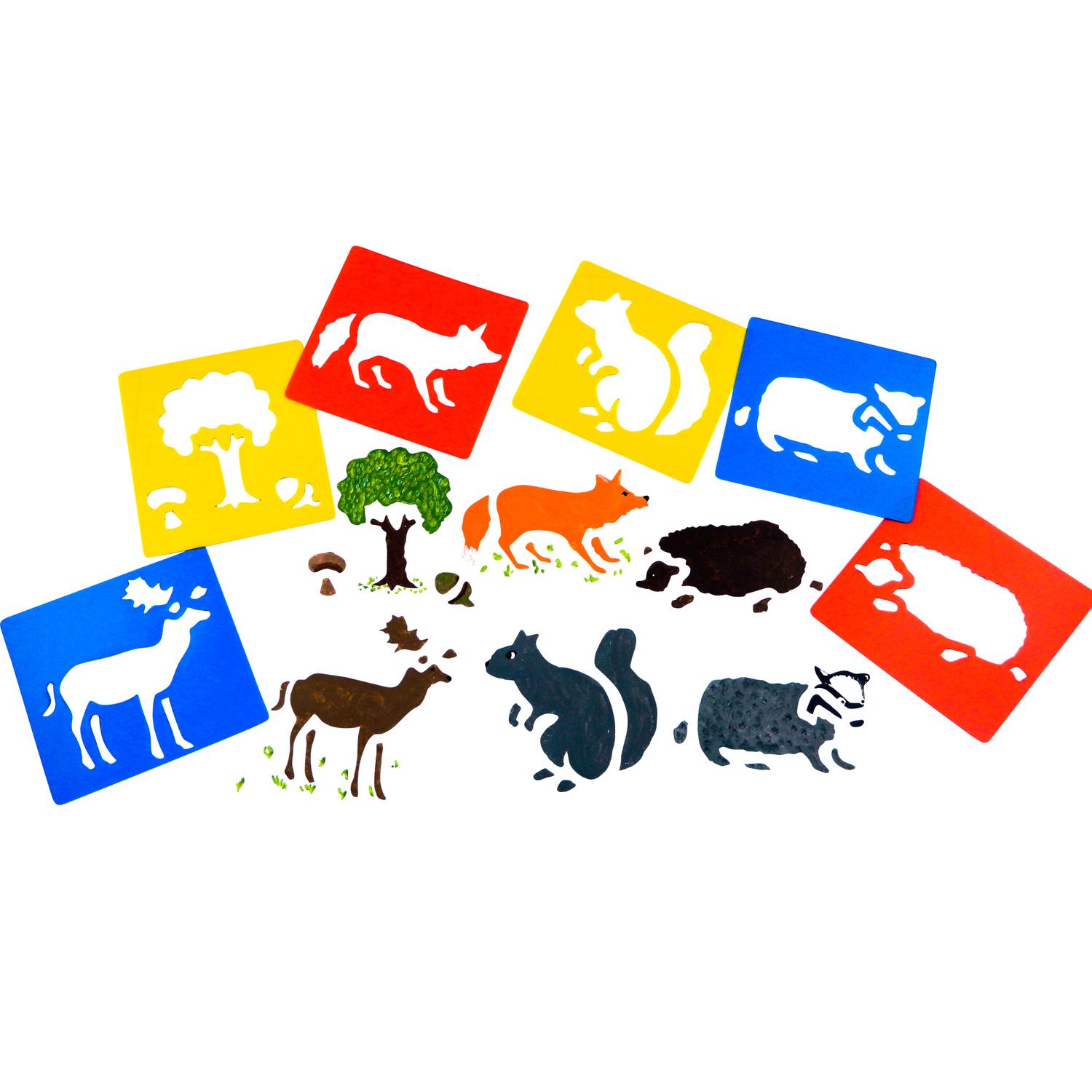 EDUPLAY 370080 Stencil Waldtiere