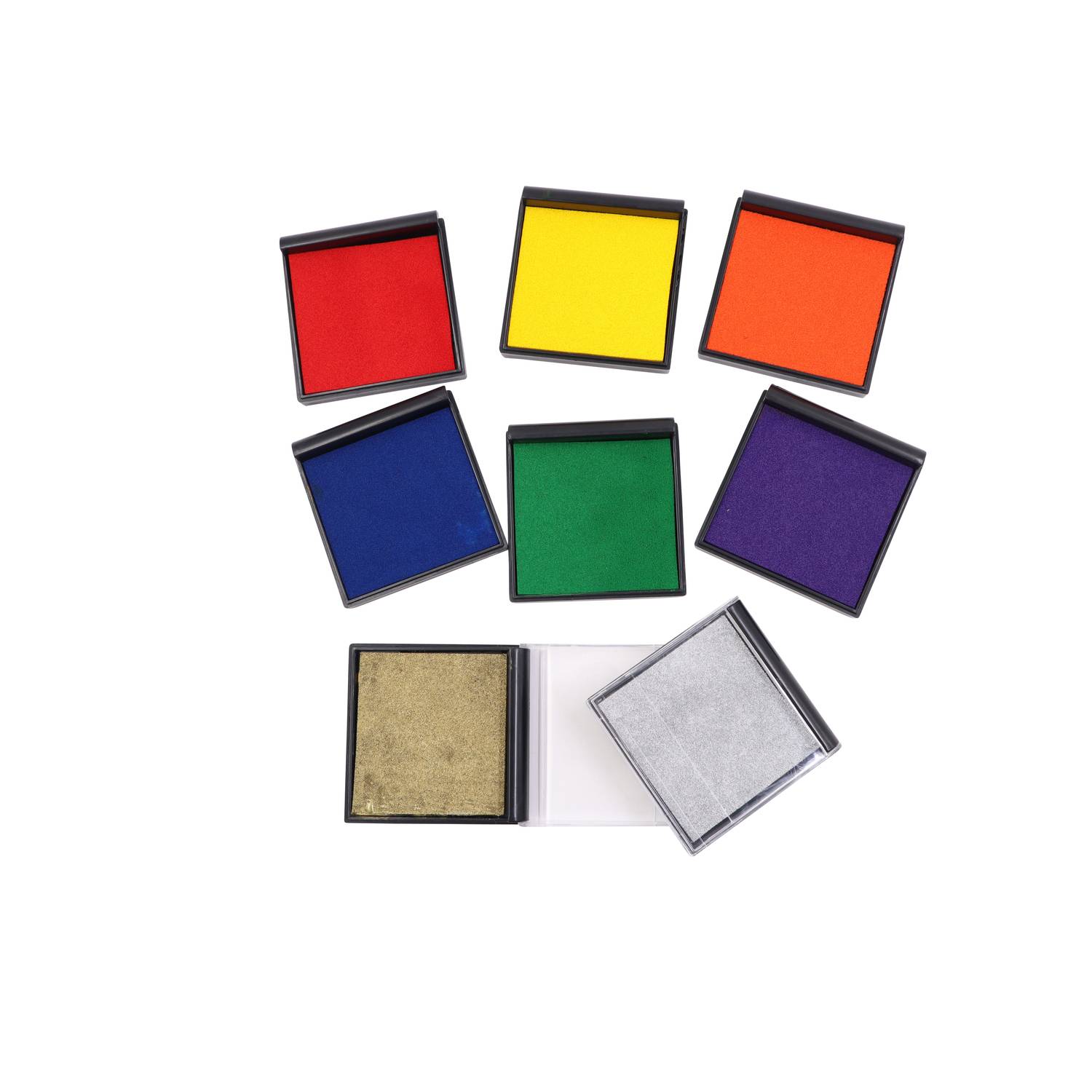 EDUPLAY 370089 Ministempelkissen 8 x 8 x 1,5 cm, gelb