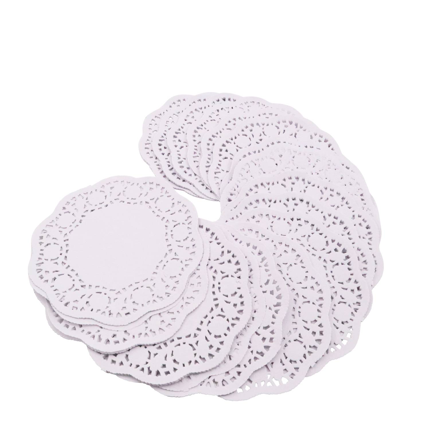 EDUPLAY 370136 Spitzendeckchen 250er Set weiß, weiß (1 Set)