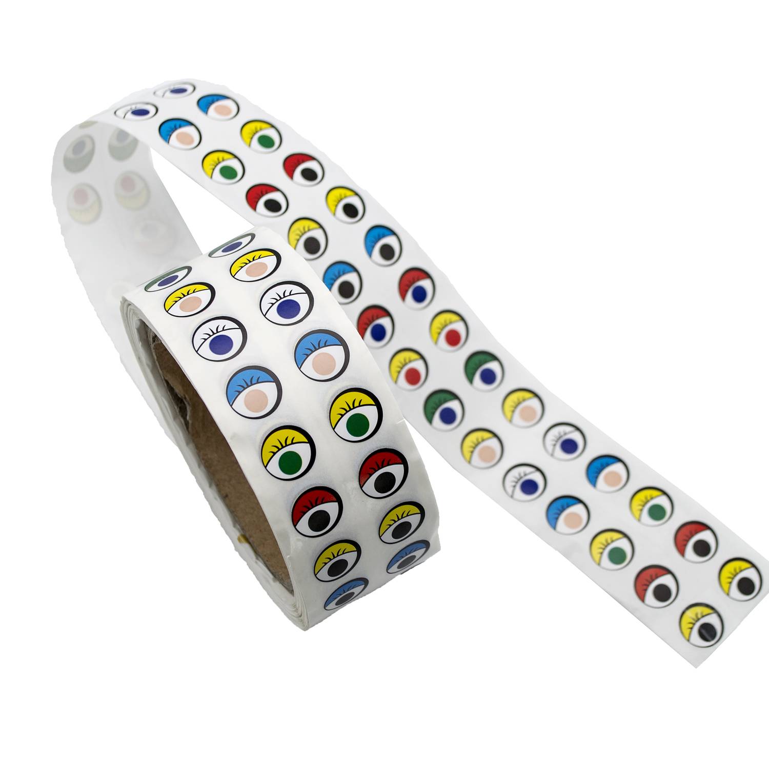 EDUPLAY 370139 Bunte Augensticker auf der Rolle 2000er Set