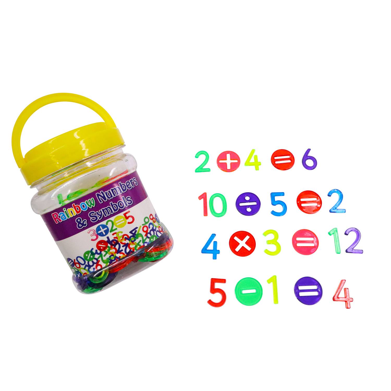 EDUPLAY 370159 Regenbogen Zahlen und Mathe-Zeichen
