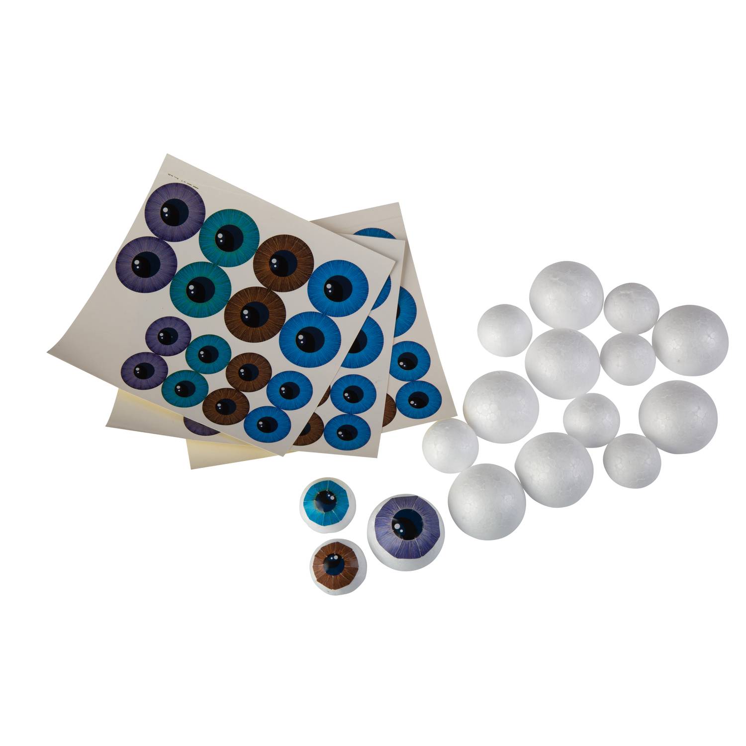 EDUPLAY 370179 3D Augen Sticker 16er Set