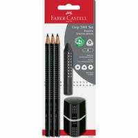 Bleistift-Set Grip 2001 - 5-tlg. B schwarz Blisterkarte.