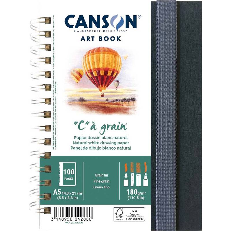 CANSON Skizzenbuch ART BOOK "C" à grain, DIN A5