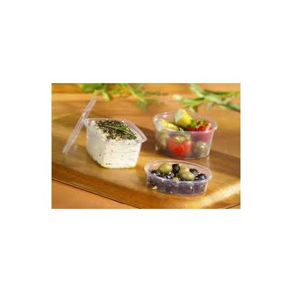 STARPAK Verpackungsbecher eckig, ohne Deckel, 125 ml