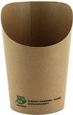 PAPSTAR Wrap-Cup ''pure'', rund, 230 ml, braun aus FSC-zertifiziertem Frischfaserkarton, mit Bio