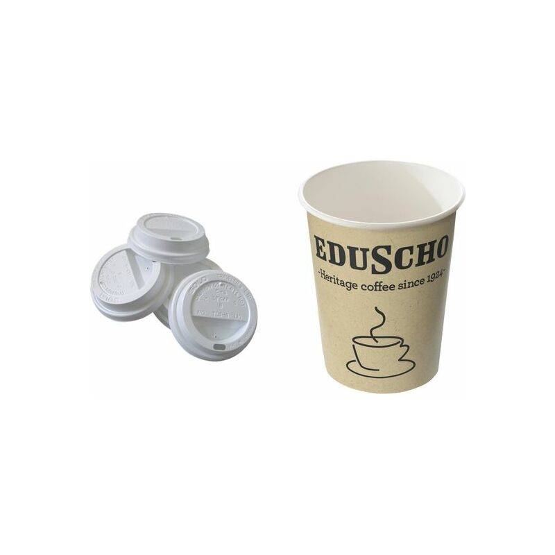 Eduscho Deckel für Hartpapier-Kaffeebecher "To Go", 0,2 l