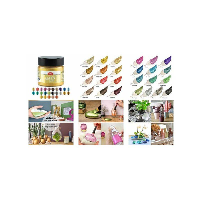 ViVA DECOR Maya Gold, 45 ml, altgold