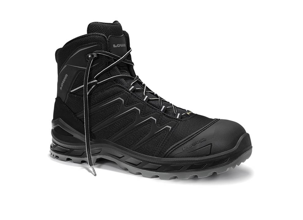 Sicherheitsstiefel LARROX Work GTX black-grey Mid S3 CI, Gr. 44