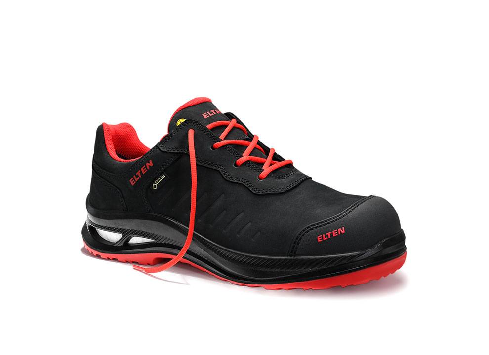 Sicherheitshalbschuh STEWART XXG Pro GTX black-red Low ESD S3 HI CI, Gr. 46