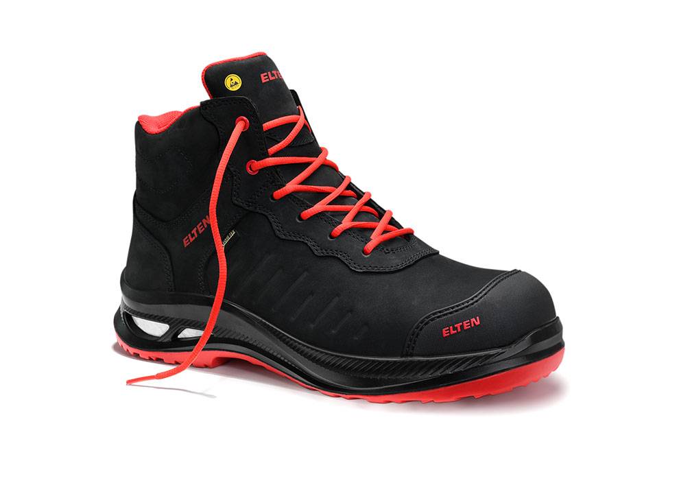 Sicherheitsstiefel STEWART XXG Pro GTX black-red Mid ESD S3 HI CI, Gr. 48