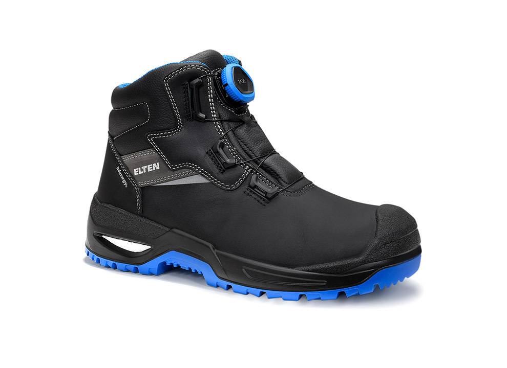 Sicherheitsstiefel STEFANO XXSG BOA® black-blue Mid ESD S3S, Gr. 40