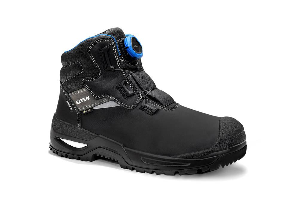 Sicherheitsstiefel STEFANO XXSG BOA® GTX black-blue Mid ESD S3S CI, Gr. 47
