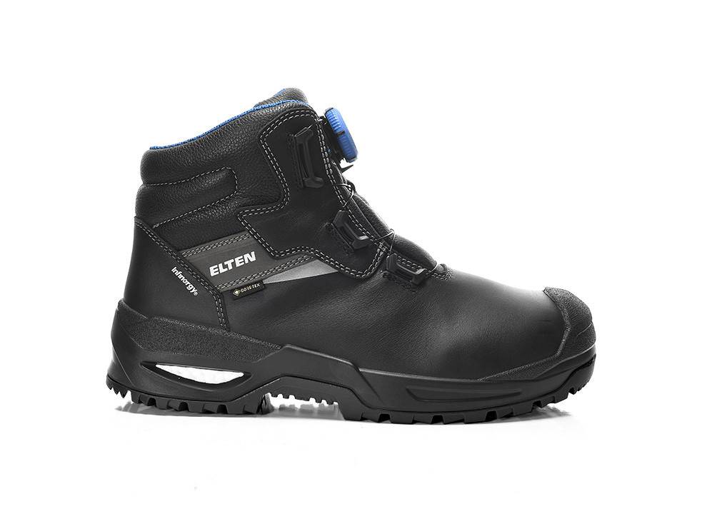 Sicherheitsstiefel STEFANO XXSG BOA® GTX black-blue Mid ESD S3S CI, Gr. 47