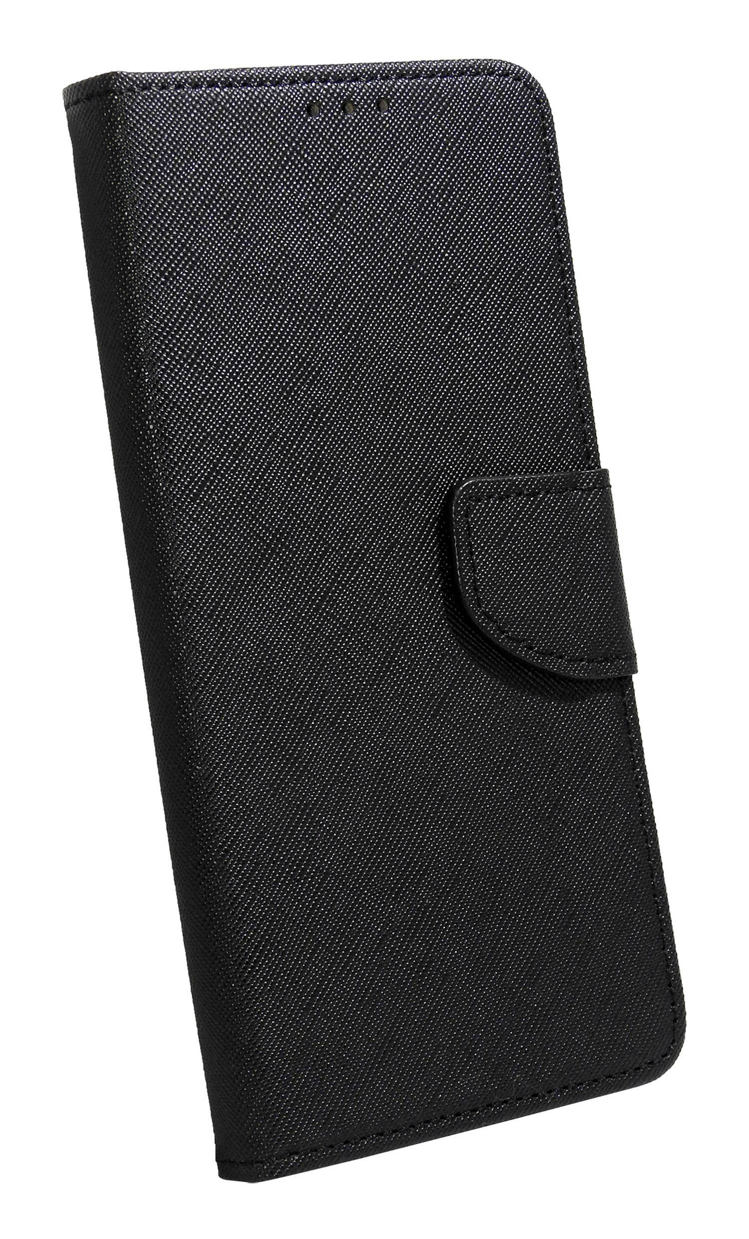 Buch Tasche "Fancy" kompatibel mit SAMSUNG GALAXY S23 ULTRA (S918B) Standfunktion, Kartenfach Schwarz