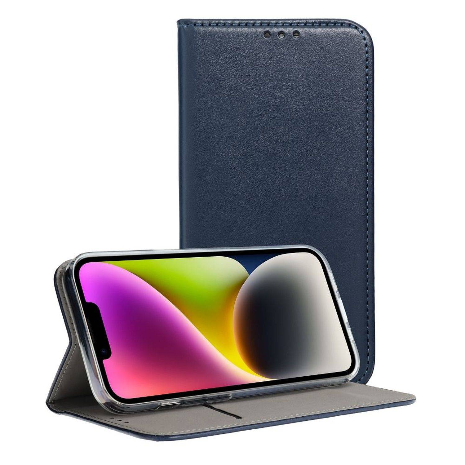 Smart Magneto Buch Tasche Hülle Magnet Standfunktion kompatibel mit Samsung Galaxy S23+ (S916B) Blau