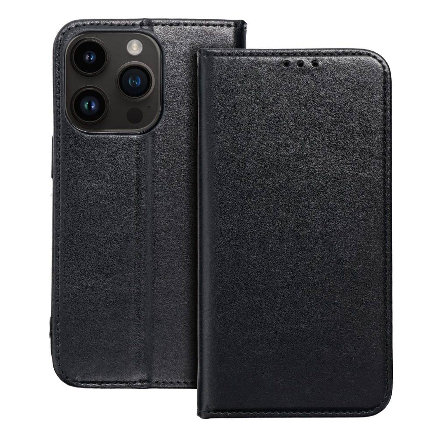Smart Magneto Buch Tasche Hülle Magnet Standfunktion kompatibel mit Samsung Galaxy S23 Ultra (S918B) Schwarz