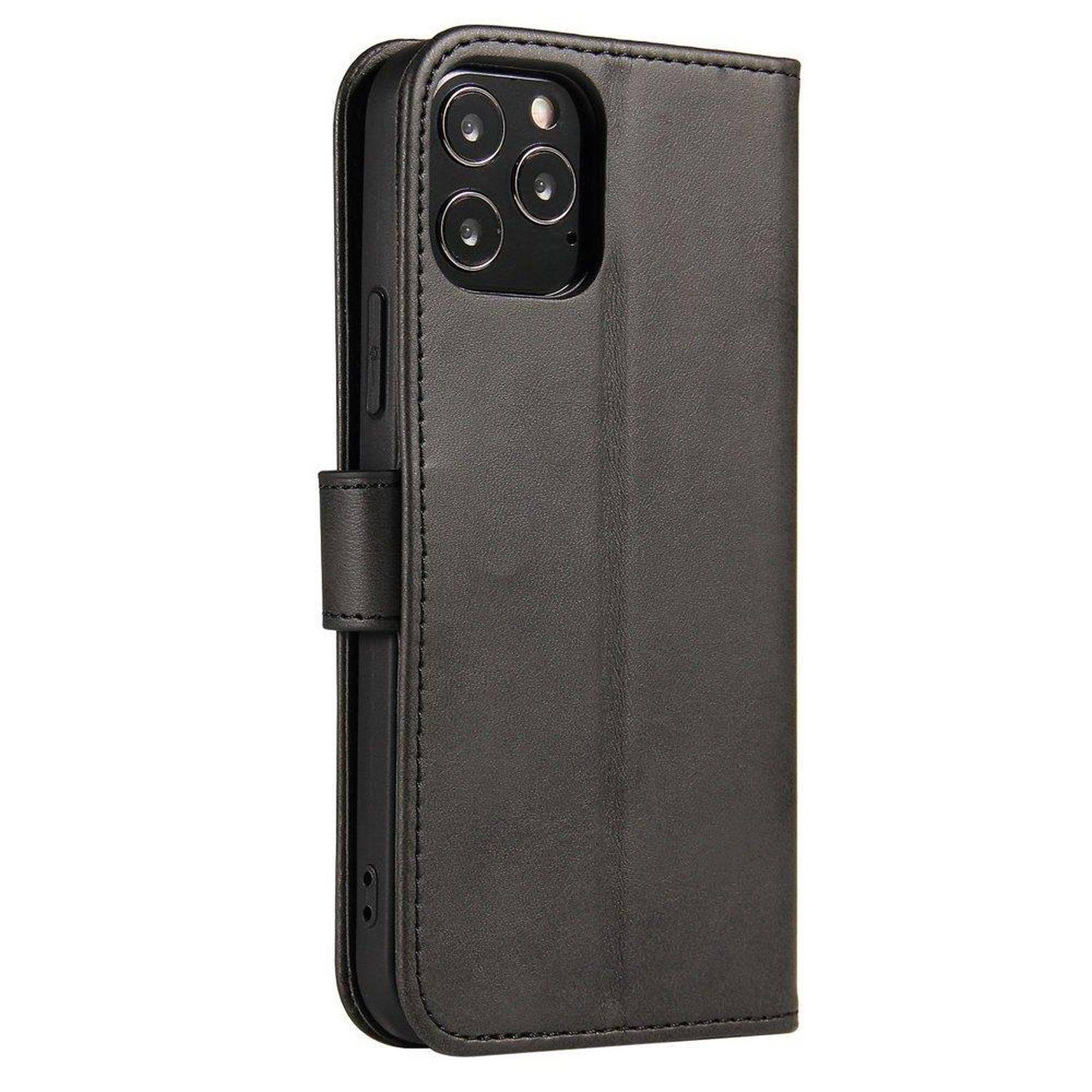 Magnet Case Buch Schutzhülle aufklappbare Hülle Standfunktion kompatibel mit Samsung Galaxy A34 5G Schwarz
