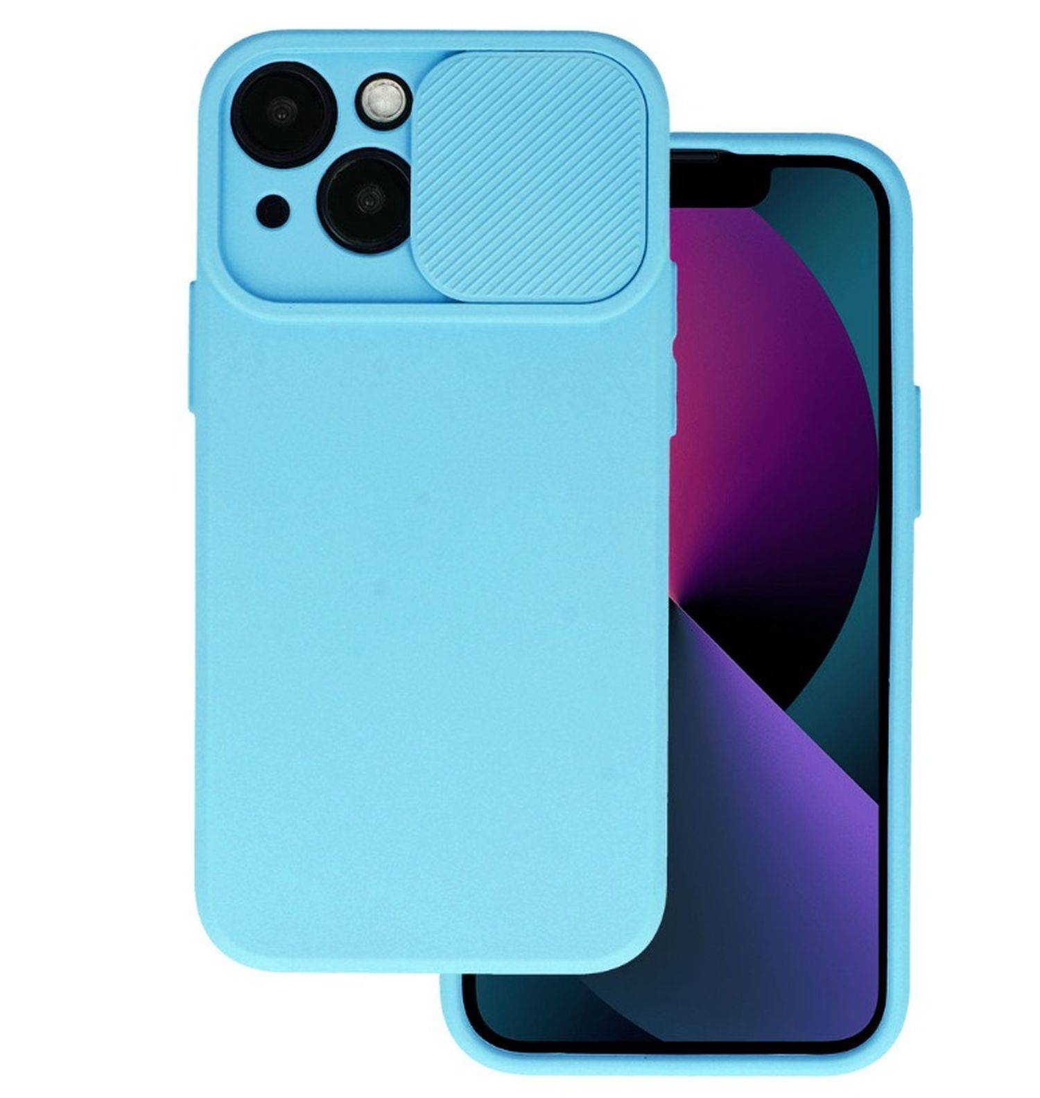 CamShield Silikon Case Schutzhülle mit Kameraschutz kompatibel mit Samsung Galaxy S23 Ultra (S918B) Blau
