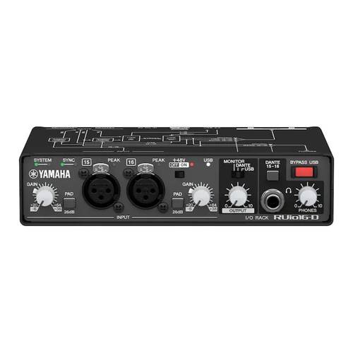 YAMAHA RUio16-D - I/O-Rackgerät mit integrierter Dante-/USB-/ANALOG-Unterstützung (inkl. VST Rack Pro Software Lizenz)