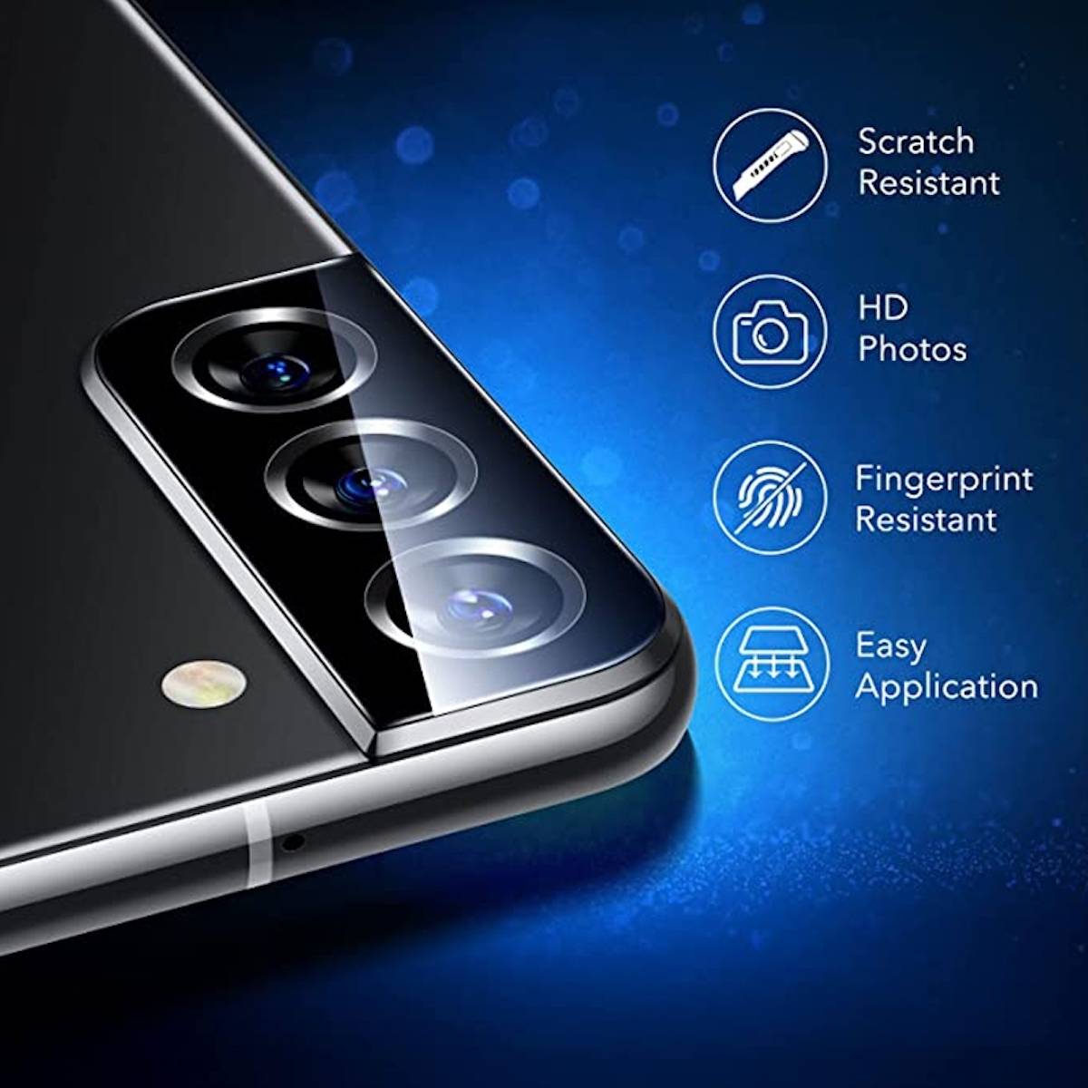 Für Samsung Galaxy S23+ Plus Back Kamera Aluminium Metal Schutz Hart Cover Schwarz Neu