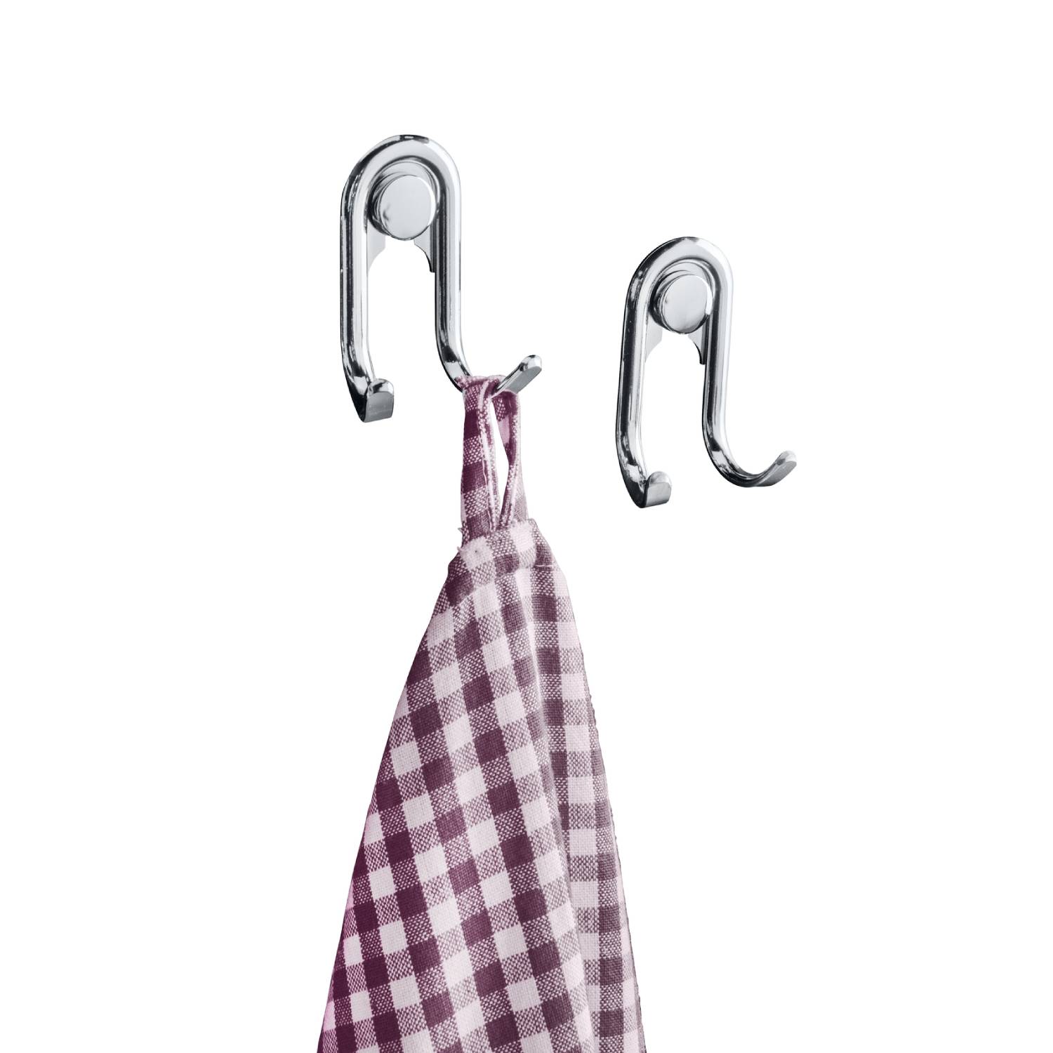 Maximex Turbo-Loc Doppelhaken, 2er Set, Befestigung ohne Bohren, rückstandslos