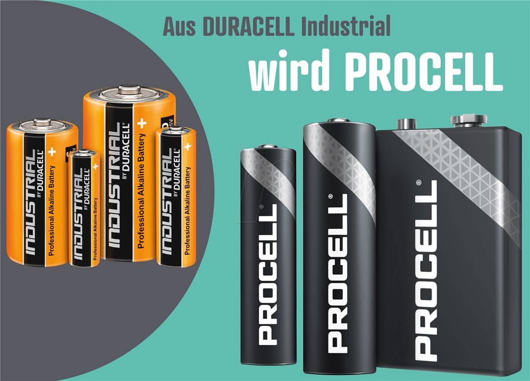 Duracell ProCell Alkali-Mangan Batterie LR20/D Mono 1,5 V (10er Box)