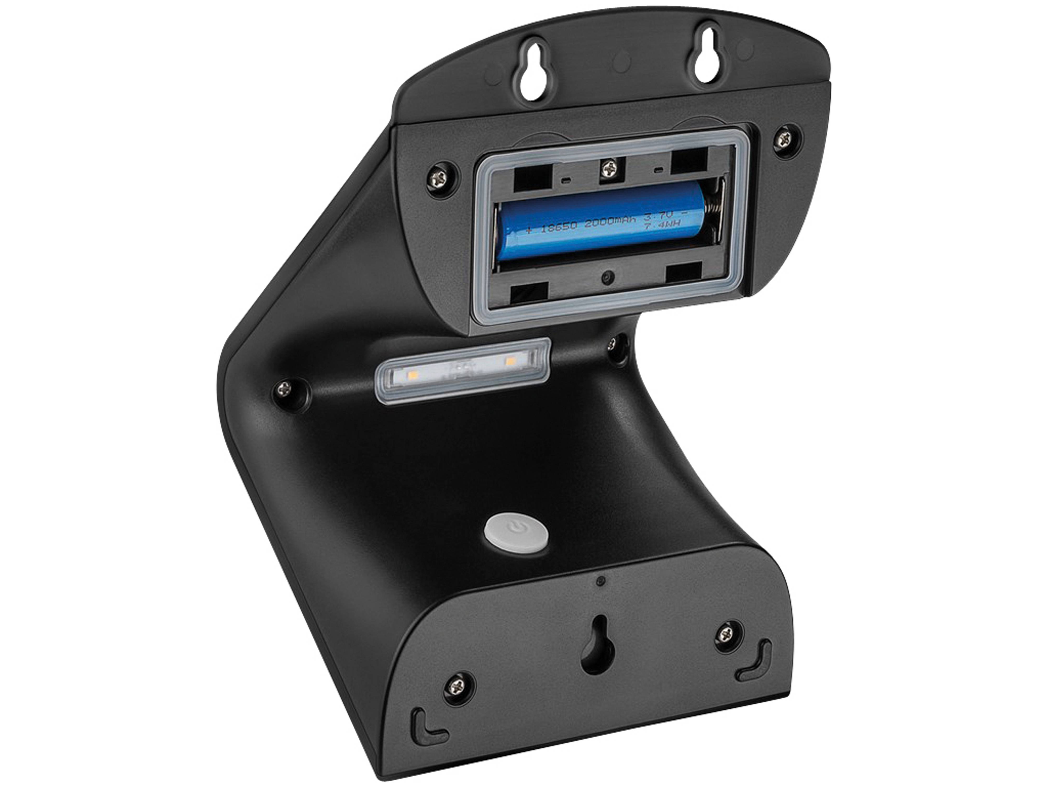 GOOBAY Solar LED-Wandleuchte mit Bewegungsmelder, 3,2 W, schwarz