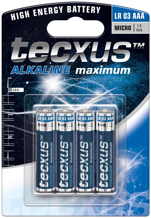 Tecxus LR03/AAA (Micro) - Alkali-Mangan Batterie (Alkaline), 1,5 V