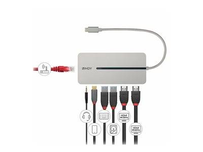 LINDY USB 3.2 Typ C Mini Dock 2x HDMI Audio, Video, Display & TV Optionen & Zubehör Videoadapter &