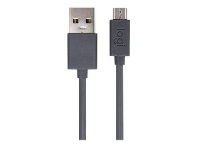 LOGI USB-A to micro chrg. cable GRPH Peripheriegeräte & Zubehör Kabel & Adapter - USB &