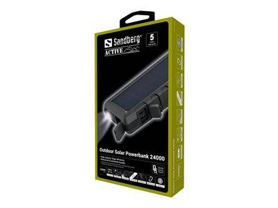 SANDBERG Outdoor Solar Powerbank 24000 Telekommunikation, UCC & Wearables Smartphone Zubehör &