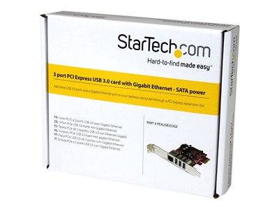 STARTECH 3 Port PCI Express USB 3.0 Netzwerk & Smart Home Netzwerk-Zubehör Netzwerkkarten & Adapter