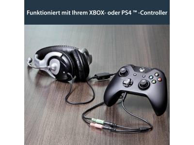 STARTECH 3.5mm Klinken Headset Adapter Eingabe / Ausgabe Kopfhörer & Headsets