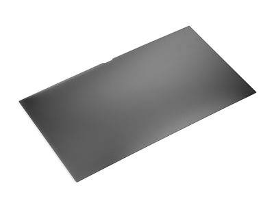 Ein flaches, rechteckiges, dunkelgraues Metallblech, das von einem Winkel aus vor einem weißen Hintergrund zu sehen ist.