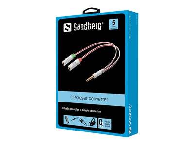 SANDBERG Headset converter Dual - Single Audio, Video, Display & TV Optionen & Zubehör Videoadapter